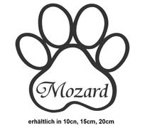 Adesivo zampe con nome a scelta zampe di cane zampe di gatto adesivo auto 180/1