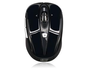 Adesso 2,4 GHz wireless programmable Nano mouse Black