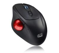 Adesso 2.4Ghz Wireless Programmable Ergonomic Trackball Mouse, with Detachable 1