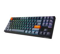 ADESSO EasyTouch 1100 - Tastiera meccanica compatta con cavo, wireless, Bluetooth, multi-OS, illuminata, con tasto di scelta rapida Copilot Ai