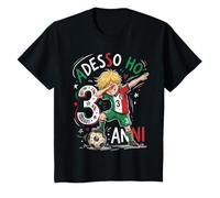 Adesso Ho 3 Anni Maglia Calcio Compleanno Bambino Italia Maglietta