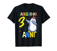 Adesso Ho 3 Anni Penguin Compleanno Maglietta