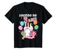 Adesso Ho 3 Anni Unicorno Compleanno Festa Di 3 Anni Maglietta