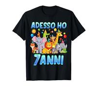 Adesso ho 7 Anni Compleanno Bambini & Zoo - 7 Regalo Di Anni Maglietta