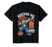 Adesso Ho 8 Anni Compleanno Ragazzo Basket Pallacanestro Maglietta