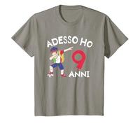 Adesso Ho 9 Anni 9° Compleanno Maglietta, Bambini, Ardesia, 8 Anni