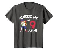 Adesso Ho 9 Anni 9° Compleanno Maglietta, Bambini, Asfalto, 2 Anni