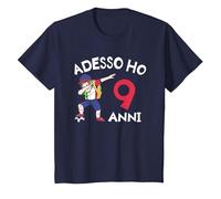 Adesso Ho 9 Anni 9° Compleanno Maglietta, Bambini, Navy, 4 Anni