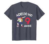 Adesso Ho 9 Anni 9° Compleanno Maglietta, Bambini, Pervinca, 10 Anni