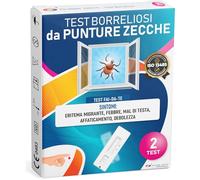 ADESTE Test Borreliosi | Test Malattia di Lyme | Risultato 10 Min. | 2 Test | Test Puntura Zecca su sangue | Rileva anticorpi IgM Borrelia | Accuratezza 88% | Certificato CE | Semplice da usare