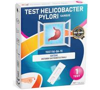 ADESTE Test Helicobacter Pylori | Helicobacter Pylori Test | 10 Min | Test per Helicobacter Pylori su sangue | Rileva anticorpi da pungidito | 93% Accuratezza | Certificato CE | Uso a casa