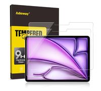 Adeway 2 Pack Proteggi Schermo per iPad Air 13" (7ª 2025 M3 & 6ª 2024 M2) e iPad Pro 13" (7ª 2024 M4) - Vetro Temperato, Anti-Graffio, Compatibile con Apple Pencil e Face ID, Installazione Facile
