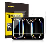 Adeway 2 Pack Screen Protector per iPad Pro 11 Inch M4 2024, Compatibile con Apple Pencil & Face ID, Pellicola in Vetro Temperato con Kit di Installazione Facile, Anti-Graffio, Display Chiaro