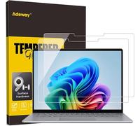 Adeway [2 pezzi Pellicola protettiva per Microsoft Surface Laptop 7 13,8 pollici (AIPC 2024), vetro temperato,ultra trasparente, liscio al tatto, antigraffio