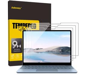 Adeway - Pellicola proteggi schermo in vetro temperato per laptop Surface Go 2 da 12,5" 2022, durezza 9H, resistente ai graffi, HD trasparente, anche per Microsoft Surface Go 2020