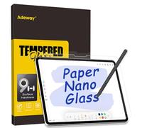 Adeway Pellicola protettiva in vetro e carta Surface Pro da 12 pollici (2025) - Protezione forte 9H, sensazione carta, anti-riflesso, compatibile con Surface Pen, 2 confezioni