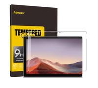 Adeway Pellicola Protettiva Schermo per Microsoft Surface Pro 7/Pro 7 Plus- Compatibile con custodia robusta UAG, ritagli precisi, vetro temperato 9H, resistente ai graffi, 12,3 pollici