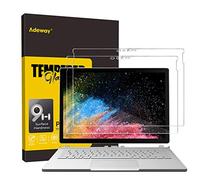 Adeway Proteggi schermo Microsoft Surface Book 2 da 13,5 pollici, alta sensibilità, anti impronte digitali, proteggi schermo in vetro temperato per Surface Book (versione 2017/2018)