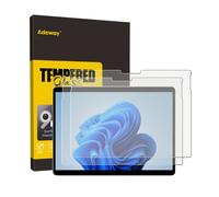 Adeway Protettore Schermo in Vetro Microsoft Surface Pro, 2 Pezzi Vetro Temperato Opaco 13 pollici, Strumento Allineamento Facile, Scrivi Come su Carta.