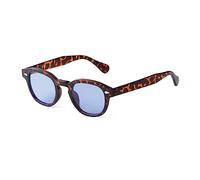 ADEWU Occhiali da sole classici quadrati piccoli occhiali retrò UV400 unisex a bordo pieno uomo donna, Blu Havana