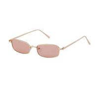 ADEWU Occhiali da Sole Rettangolari Unisex Montatura Metallo Sottile Vintage Piatta Multi Colori