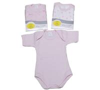 ADF Body Neonato in Caldo Cotone - Set 3 Pezzi - Manica Corta - Intimo Neonato Morbido e Traspirante - Corredino Nascita Bimbo/Bimba.100% in caldo in cotone.