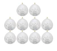 Adfaga 10 pezzi palloncini trasparenti in lattice con parole di buon compleanno, coriandoli e paillettes per la decorazione di anniversario di matrimonio, festa, oro rosa, argento (palline di