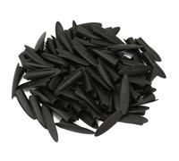 Adfaga 100 tappi per legno in plastica da 95 mm per maschera per fori tascabili Accessori per la lavorazione del legno fai da te in nero bianco rosso giallo Tappi per occultamento (Nera)
