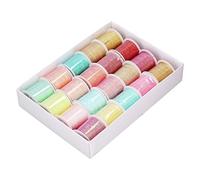 ADFAGA 20 pezzi Fili da ricamo premium SET 9 fili Rainbow Color Polyester Dishing Filo per cucire per maglieria a mano trapunta per trapunta Crochet Crociere Camionali Crafting