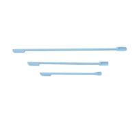 Adfaga 3 mini spatole in silicone, raschietto per trucco a doppia estremità, per flaconi cosmetici e barattoli per alimenti, flessibili, durevoli, strumenti da cucina e di bellezza (Blu)