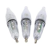Adfaga 3 Pezzi LED Luce da Pesca Subacquea Esca per Pesci Che Cambia Colore Lampada da Pesca Lampeggiante per Pesca in Acqua Dolce salata componenti elettronici in plastica 113g