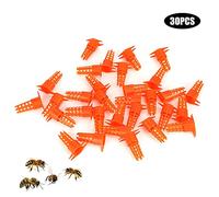 Adfaga 30 pezzi di plastica per gabbia per api regina, copertura protettiva, attrezzatura per apicoltura, strumenti per allevamento di regine, durevoli, riutilizzabili, leggeri, pe