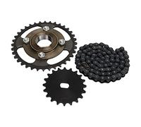 Adfaga 36T 420 kit di corona con volano senza denti e pignone 20t pesante in alluminio in lega di potenza set di potenza per la motocicletta per biciclette per scooter per la modif