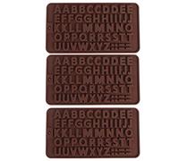 Adfaga 3pcs 26 lettere inglesi modellano la torta al cioccolato silicone stampo per tesi di forno fai -da -te materiale non silicone per decorazioni per la cottura delle feste di c