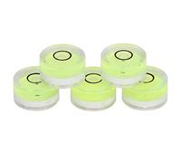 Adfaga 5PCS Premium 15mm Mini Livella a bolla rotonda Livella a bolla per bilancia Bilancia elettronica Treppiede per fotocamera Calibrazione orizzontale ABS Acrilico Strumento com
