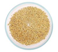Adfaga 6000PCS Premium Gold Plated Rhinestone Acrylic Diamonds 4.5mm Pointed Back Craft Gems For Wedding Dress Nail Art DIY Decorations Bulk Pack Yellow