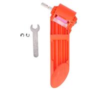 Adfaga Affilatrice per punte da trapano in corindone Accessorio portatile per utensili elettrici con mola in corindone resistente per affilare punte da trapano in ferro Costruzione (Arancia)