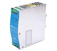 Adfaga Alimentatore switching industriale per montaggio su guida DIN 120W 12V 10A per sistemi di controllo PLC Alloggiamento in lega di alluminio 113,5x39x40mm