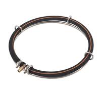 Adfaga Anello diffusore per bolle d'aria per acquario Anello per acquario in rame Pietra per ossigeno Resistente gorgogliatore rotondo per stagni d'acqua dolce d'acqua salata 15 cm (Cerchio singolo