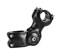 Adfaga Attacco manubrio Wake Bikes Lega di alluminio 6061 Nero 31,8 mm Regolabile Rigido e durevole per Mountain Bike Accessori per ciclismo su strada Larghezza 90 mm