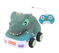 Adfaga Auto per dinosauri telecomandata, sicurezza multifunzionale, anti-collisione, auto per dinosauri RC con musica leggera, guscio intercambiabile, fantastico design di dinosaur (Tirannosauro Rex)