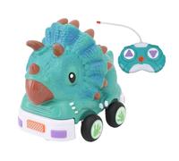 Adfaga Auto per dinosauri telecomandata, sicurezza multifunzionale, anti-collisione, auto per dinosauri RC con musica leggera, guscio intercambiabile, fantastico design di dinosaur (Tipo 2 25,5x9