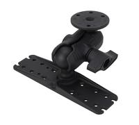 Adfaga Base di montaggio universale per ecoscandaglio Staffa di montaggio in lega di alluminio di grado marino per impieghi gravosi con sfera in gomma da 225 pollici per chartplott