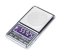 Adfaga Bilancia digitale USB Peso tascabile elettronico ad alta precisione Bilancia in grammi con schermo LCD per cucina Gioielleria Batteria ricaricabile AAA o cavo Plastica 120 g (1000 g/0,1 g)