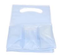 Adfaga Borsa per il ghiaccio con 6 griglie Dispositivo di raffreddamento portatile per bevande Bottiglia di vino Tazza di birra Torta Porta cubetti di ghiaccio per picnic all'apert