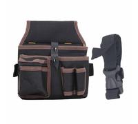 Adfaga Borsa porta attrezzi resistente in tessuto Oxford Cintura multitasche per elettricisti Carpentieri Operai edili con grande capacità di stoccaggio e tracolla regolabile
