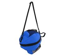Adfaga Borse da basket a mesh rotondo Oxford Cash Hook Football Storage Calco a spalla regolabile per la palestra per esterno per esterni per esterno (Panno blu bordo nero)