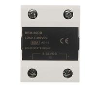 Adfaga BRM 60DD 80DD 100DD Relè a stato solido SSR di controllo 3 32V Custodia in plastica ignifuga ad alta di grado industriale con copertura di sicurezza per sistemi di automaz (BRM-60DD)