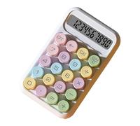 Adfaga Calcolatrice scientifica Display LCD a 10 cifre Pulsante meccanico Calcolatrice portatile per studenti Esami Contabilità per ufficio Materiale ABS 15 cm (Bianca)