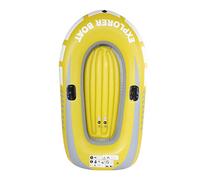 Adfaga Canoa gonfiabile per kayak in PVC resistente per 2 persone, barca aerea per la pesca, immersioni, sport acquatici, giallo, 45 x 74 pollici